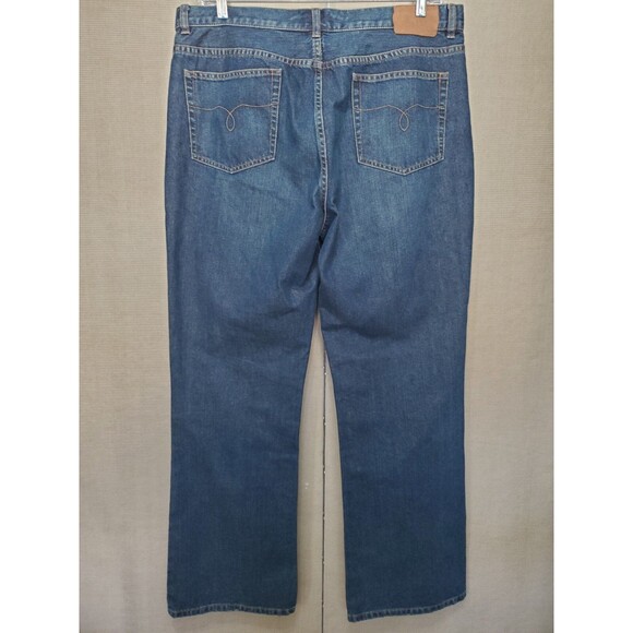 Lauren Jeans Co. 100% Cotton Lyn Boot Cut Wide-Leg Denim Jeans Size 16 NWT - Picture 3 of 8